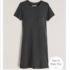 Abercrombie Knit t-shirt dress dark gray size s
